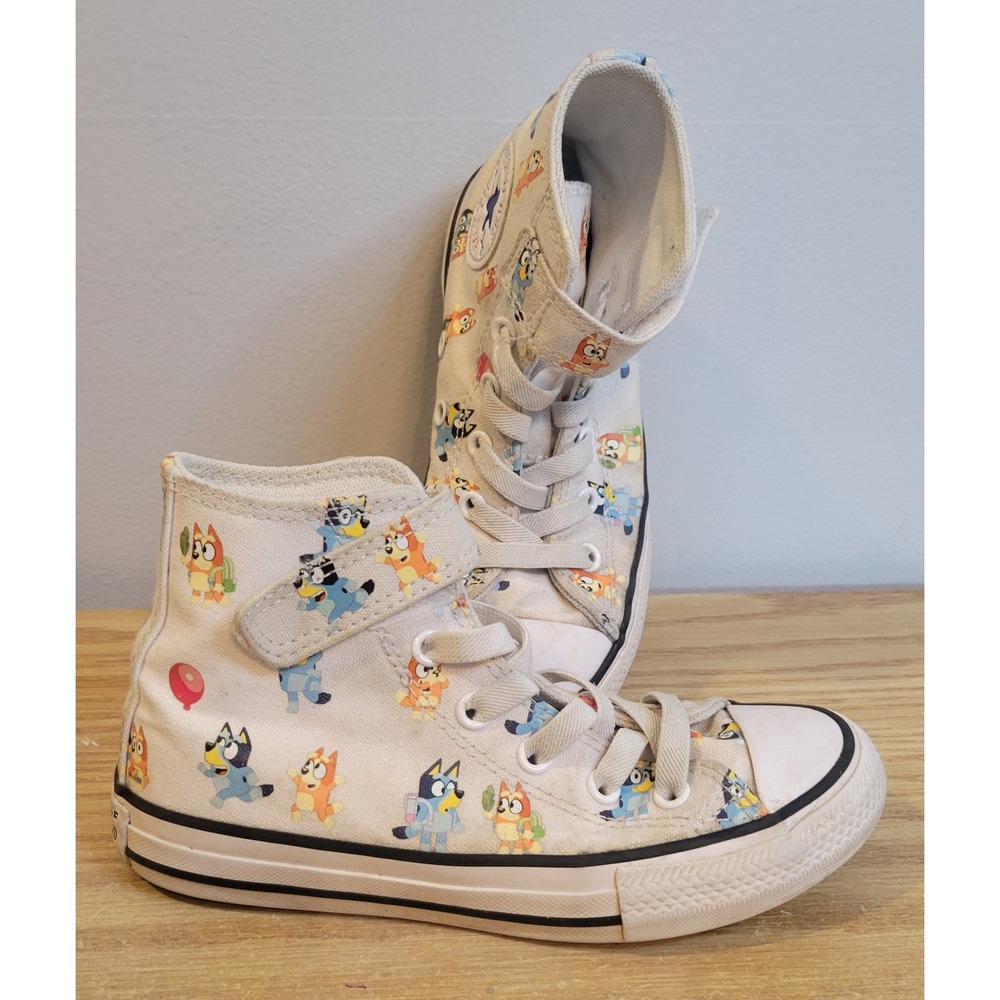 Converse x Bluey Chuck Taylor All Star Easy-On High Top Kids Shoes 13Y A16463F